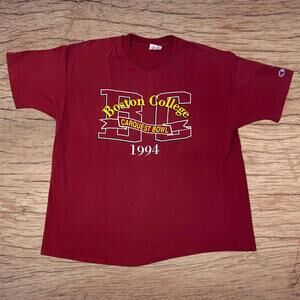 Vtg 90s Boston College Carquest Bowl 1994 Single Stitch Tee